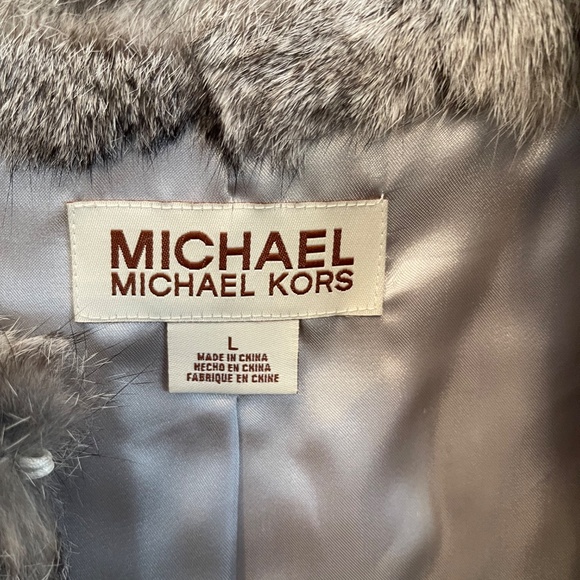 Michael Kors - Sz M (tag L) - Rabbit Fur Vest - Picture 3 of 6